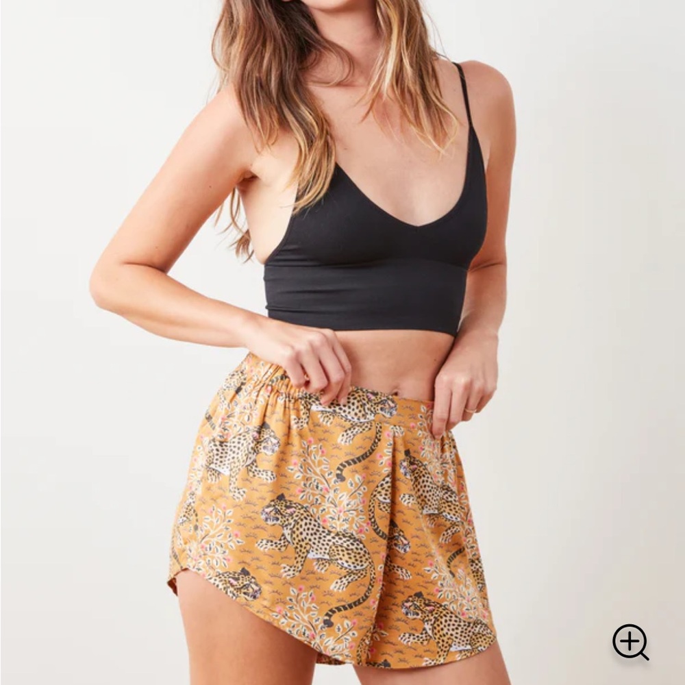 Printfresh Eco Satin Sweet Dreams Shorts in Bagheera